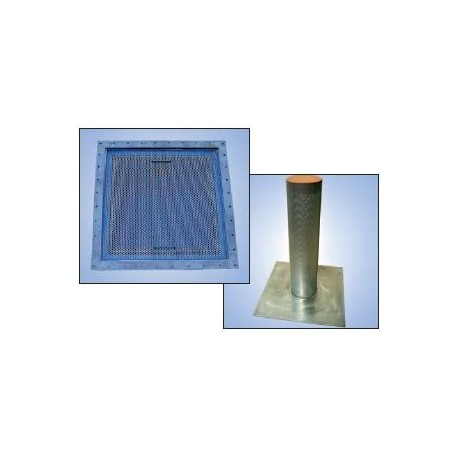 Grilles de fond et cylindre perforés