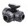 3-ways PVC ball valves aquaculture france