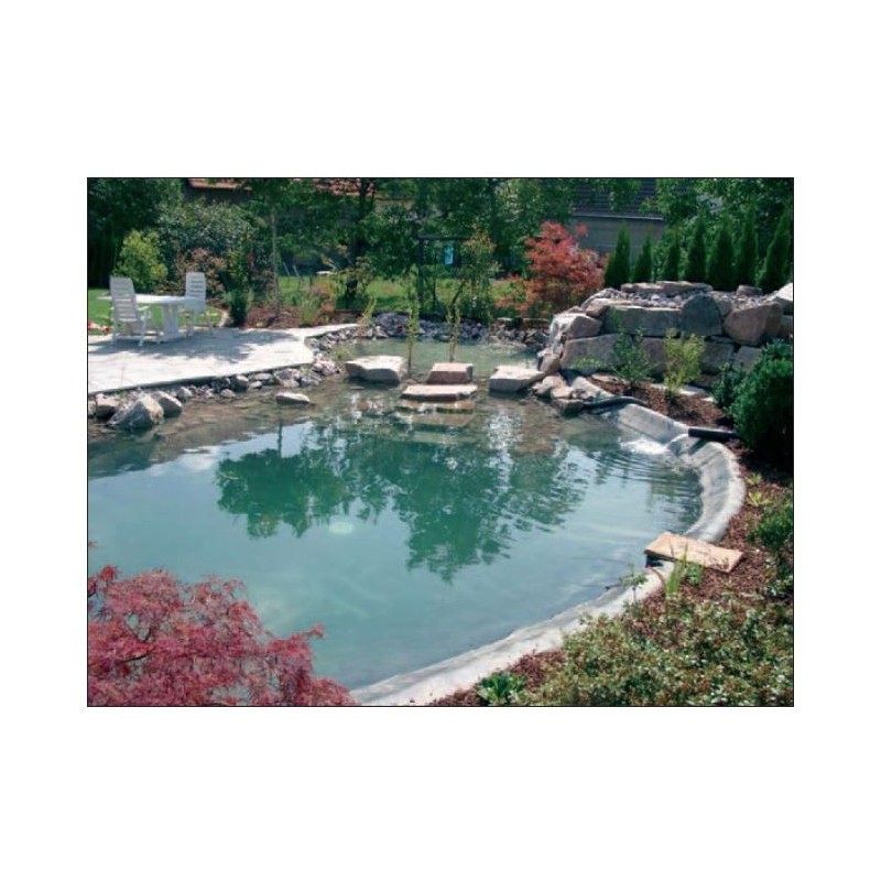 Doublure d'étang en plastique, revêtement de bassin en caoutchouc, membrane  imperméable renforcée pour piscine d'aménagement paysager robuste et