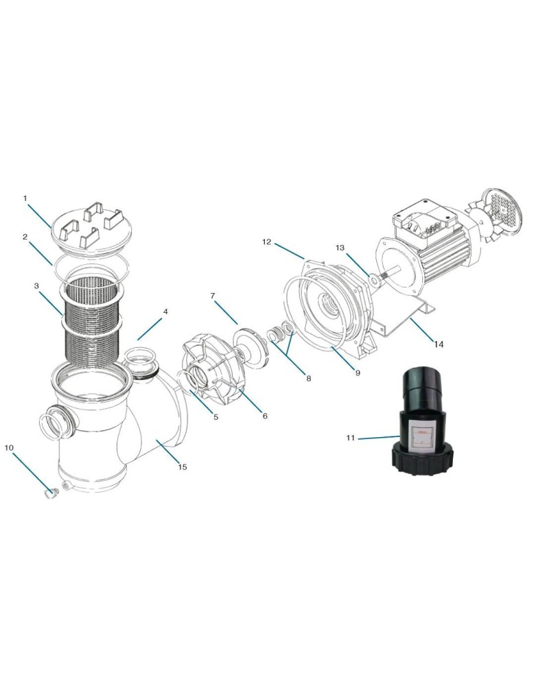Repuestos para bomba Plastica Argonaut AV aquaculturefrance