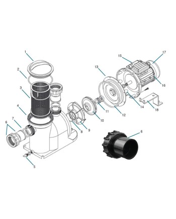 Pièces détachées pompe Plastica AG – Réparation et entretien aquacole