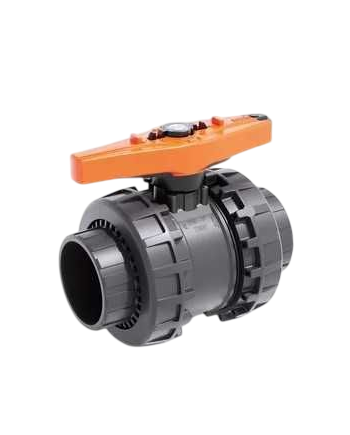 Vannes PVC à boisseau sphérique 2-voies aquaculture france