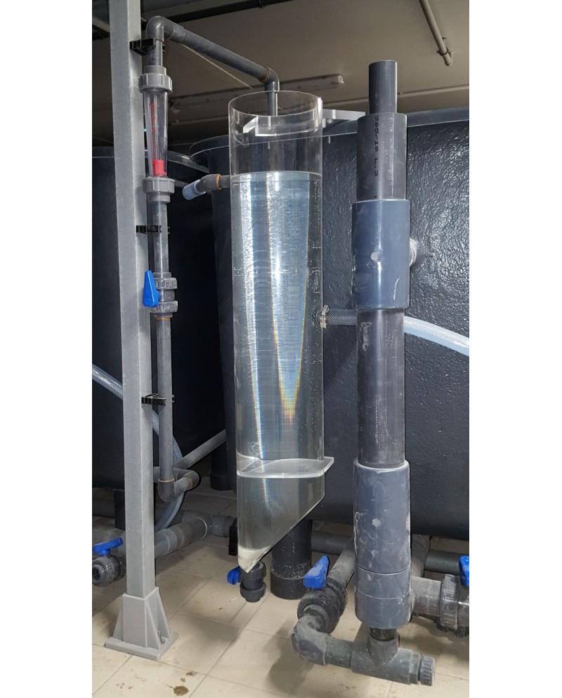 Fécaltrap pour bassins d’expérimentation aquacole